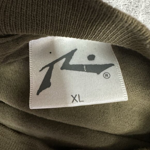 Vintage Y2K Ripzone Skull Shirt Mens XL Short Sleeve Crew Neck Pullover Brown - Picture 6 of 9